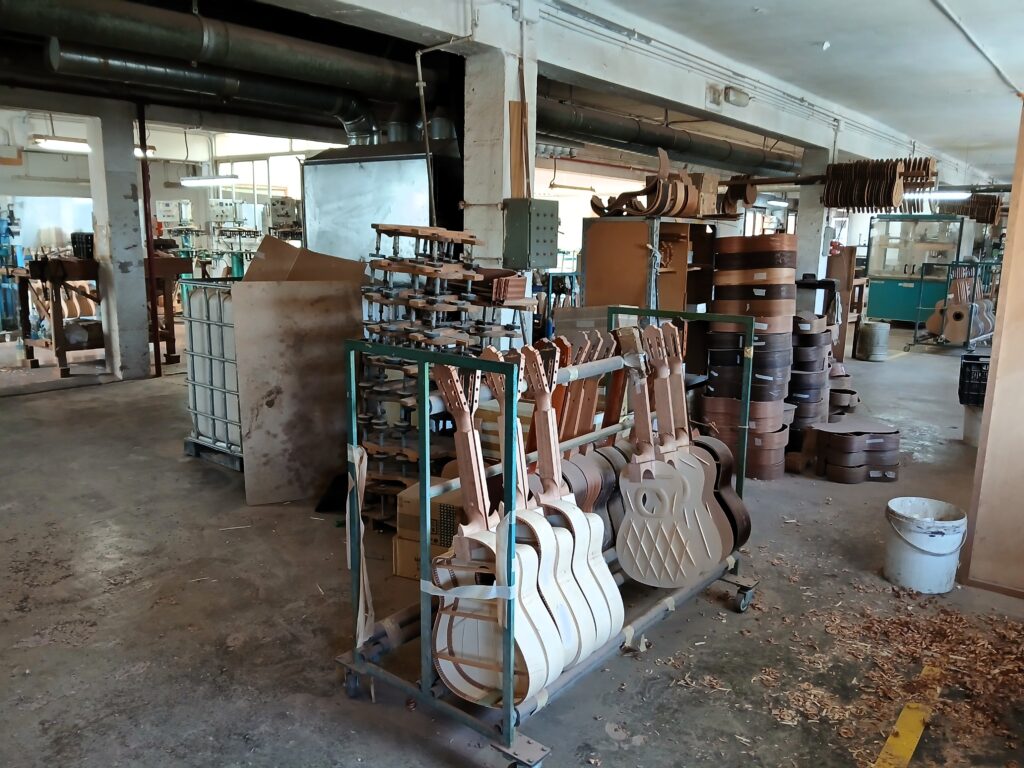 Deel van de gitaarwerkplaats Juan Hernandez